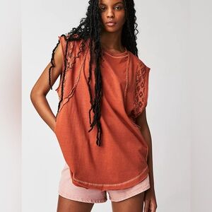 NWOT Free People Table For Two Tunic Top